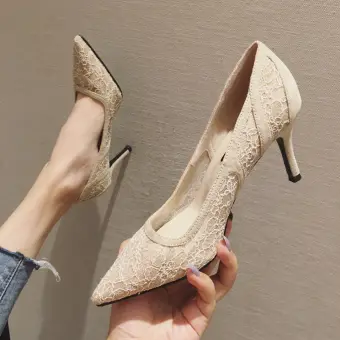 black lace wedding shoes