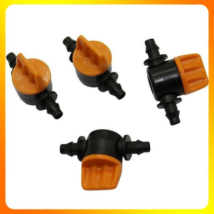 Van khóa ống dây 6mm, van khóa nối ống 6 ly cho hệ thống tưới cây