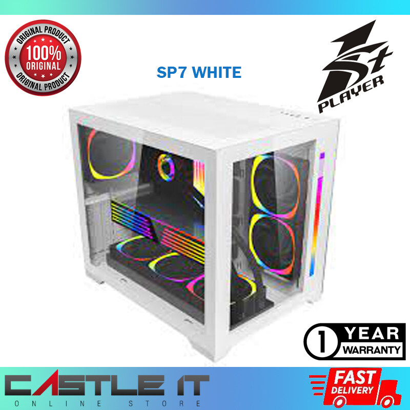 1st Player SP7 EMOTION VIEW / SP-7 EV TEMPERED GLASS Gaming Casing ATX ...