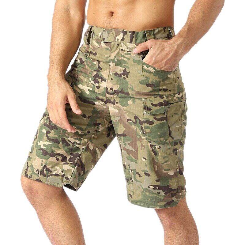 Multi Pocket Summer Tactical Military Shorts Men Waterproof Camouflage