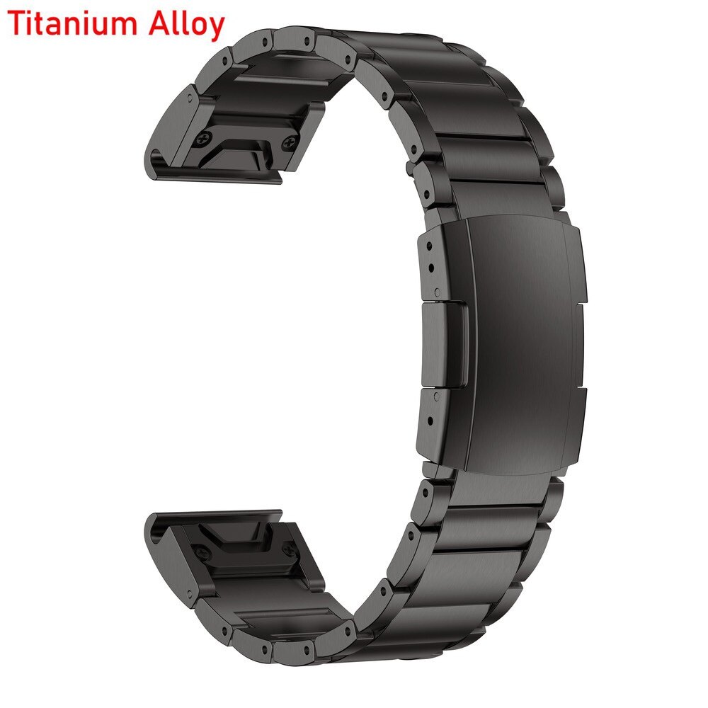 26mm 22mm titanium alloy replace band metal quick fit strap for garmin fenix 7x 7 6x 6 pro solar 5x 5 plus sapphire