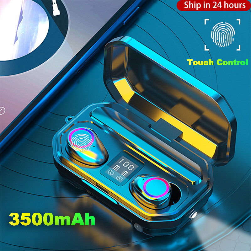Tai nghe bluetooth không dây M12 chống nước IPX7 có đèn LED chơi Game Chống Ồn Với Bộ tai nghe thể thao dung lượng 3500mAh
