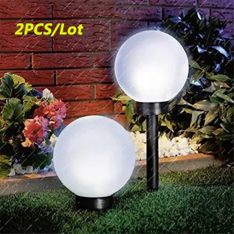 2 Pcs Lot Ball Solar Led Light Bulb Lawn Garden Ball Solar Led Light Bulb Lawn Garden