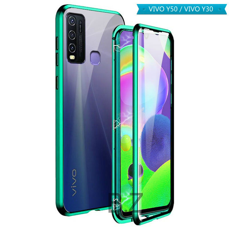 Y30 Y50 Vivo Y30 Back Glass Cover For VIVO Y50 VIVO Y30 Magnetic Case 360  Front+Back Double-sided