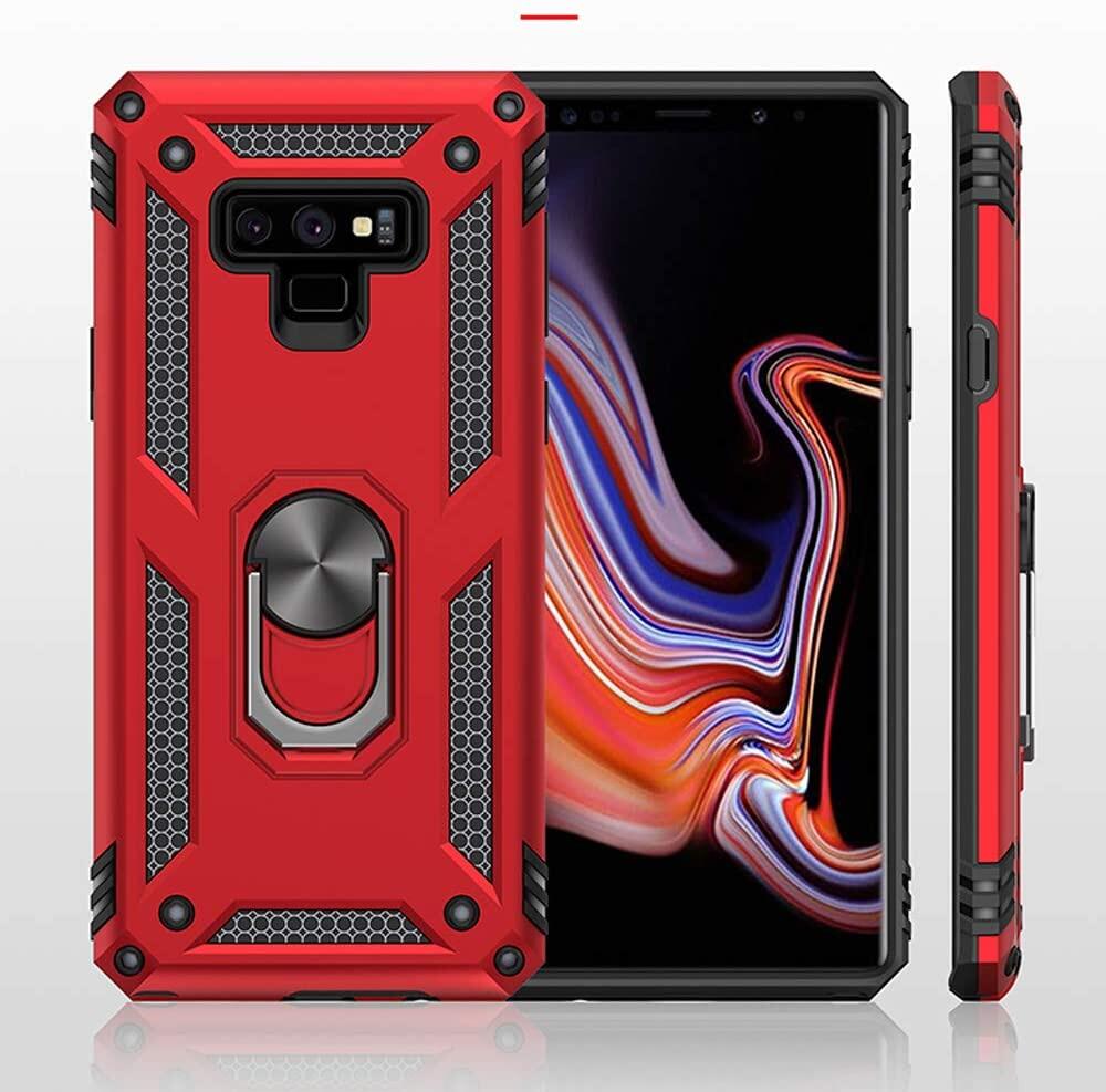 Đối Với Ốp Lưng Samsung Galaxy Note 9, Vỏ Điện Thoại Áo Giáp Chống Sốc Sang Trọng Vỏ Điện Thoại Dạng Nhẫn Từ Tính Chắc Chắn Chân Đế Vỏ Bảo Vệ Cứng