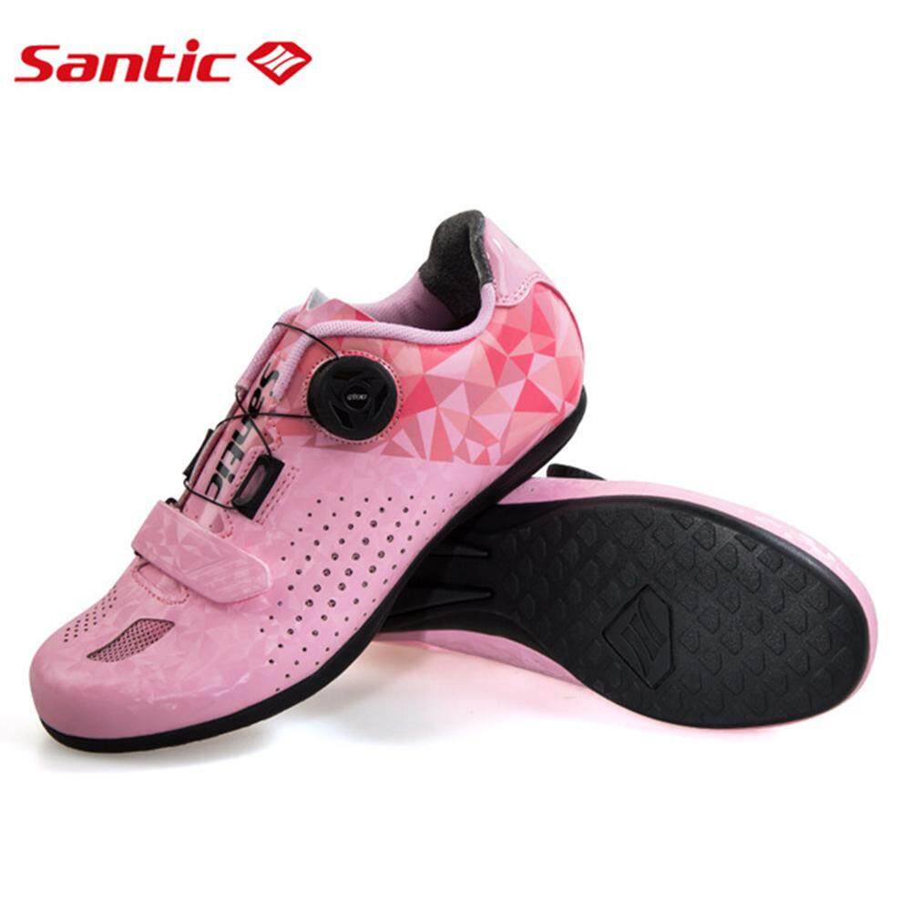 Santic ผู้หญิงขี่จักรยานปลดล็อกรองเท้าสะท้อนแสงจักรยานท้องถนน Mtb รองเท้ารองเท้าระบายอากาศผู้ชายยางรองพื้น Eur 39-45 Ls18008