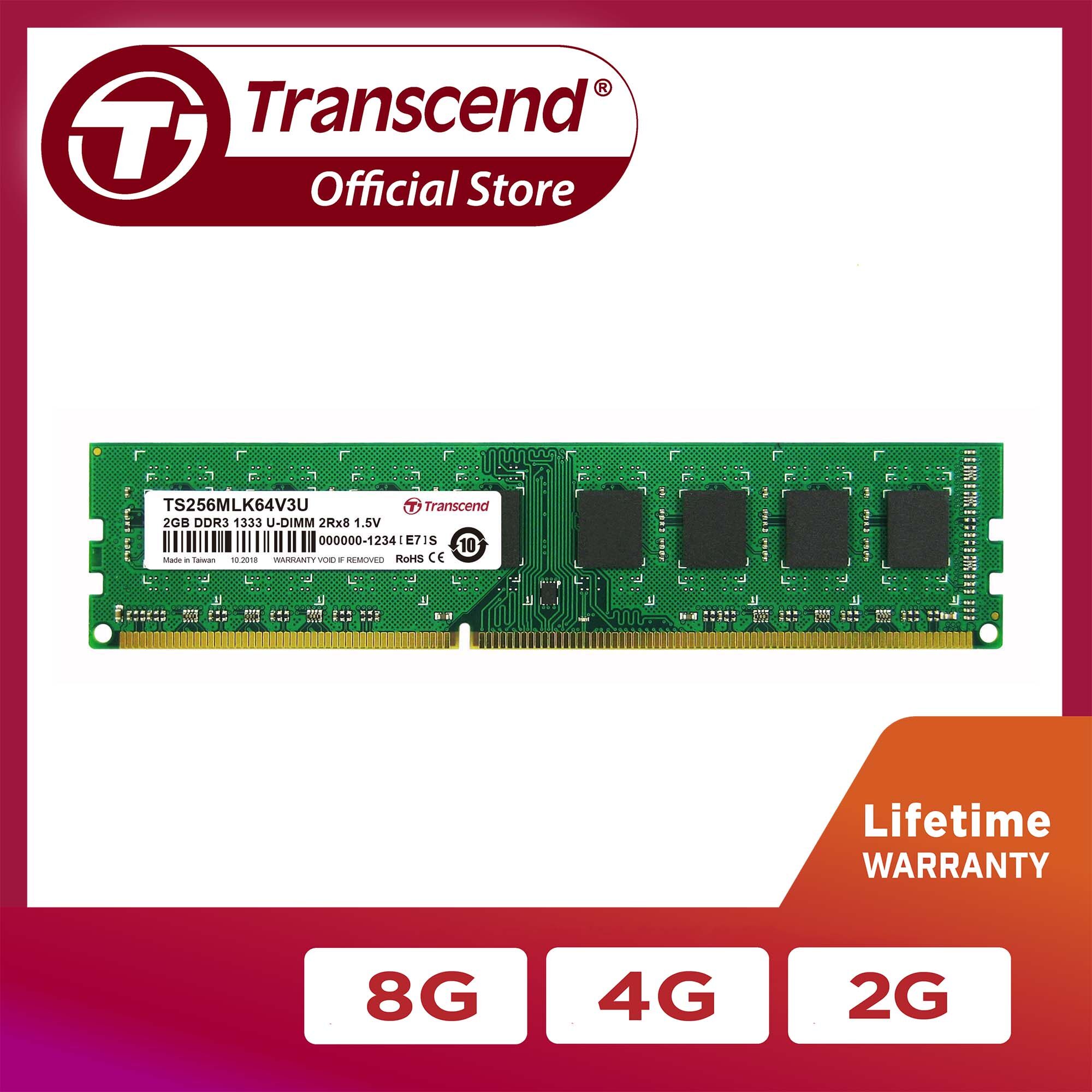 Ddr3 1333mhz Transcend 8gb Ddr3 Ram 1600mhz Desktop