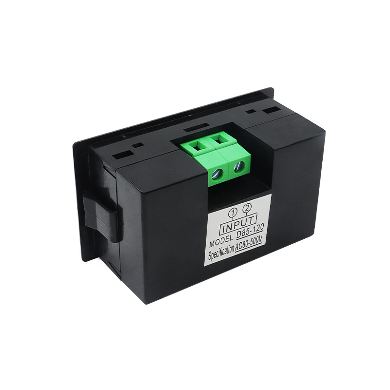 D85-20 Vôn Kế Kỹ Thuật Số Đồng Hồ Đo Điện Áp Mini Bảng Ampe Kế Đồng Hồ Đo Thử Điện Với Màn Hình LED Vỏ Đen AC80-500V LCD