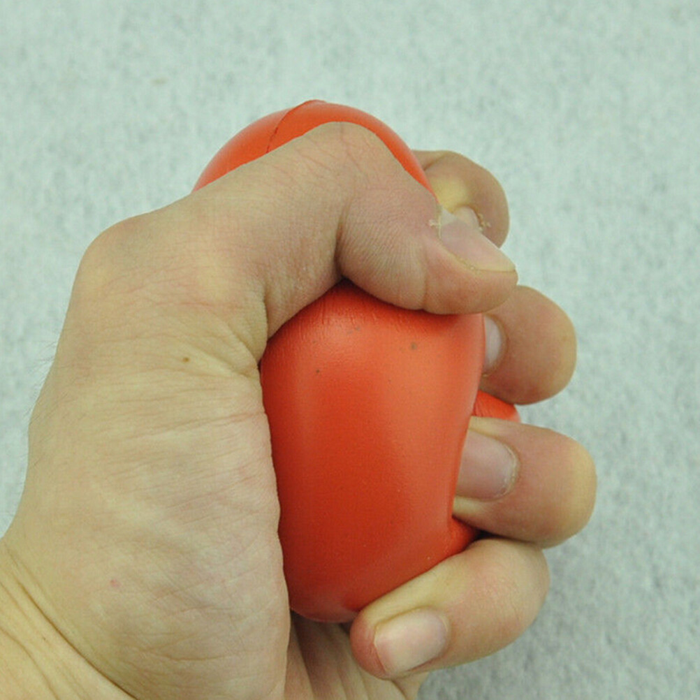 Fantic Heart Shaped Exercise Stress Relief Squeeze Elastic Rubber Soft Foam Ball