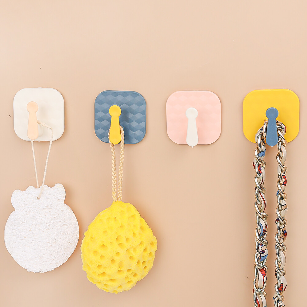 Multifunctional Creative Cute Hook Strong Viscose Wall Wall Hanging Load-bearing Kitchen Hook Seamless Door Without Punching Sticky Hook