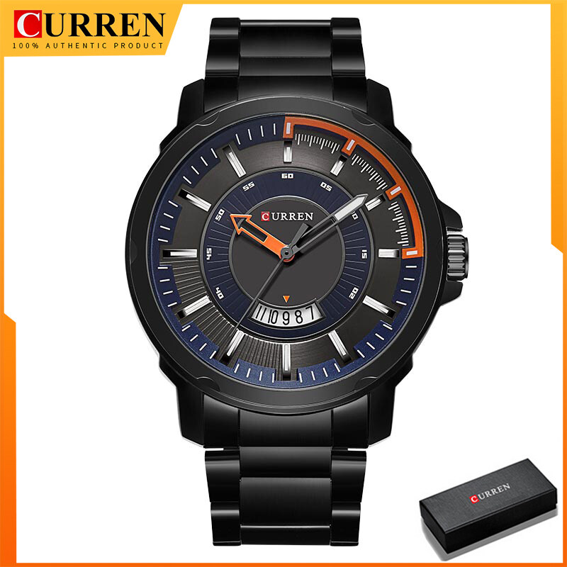 Nơi bán CURREN Mens Đồng Hồ, Đồng Hồ Thạch Anh Thương Hiệu Cao Cấp Hàng Đầu Chống Nước Bằng Thép Không Gỉ, Người Đàn Ông Kinh Doanh Cổ Điển Đồng Hồ Đeo Tay 8229