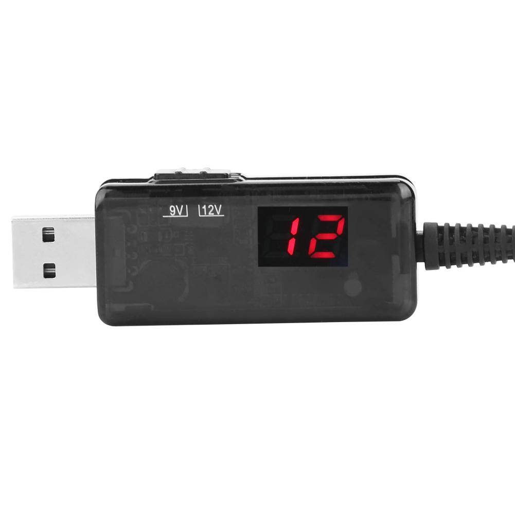 USB to DC Boost Cable Router Step-up Voltage Converter Display 9V/12V
