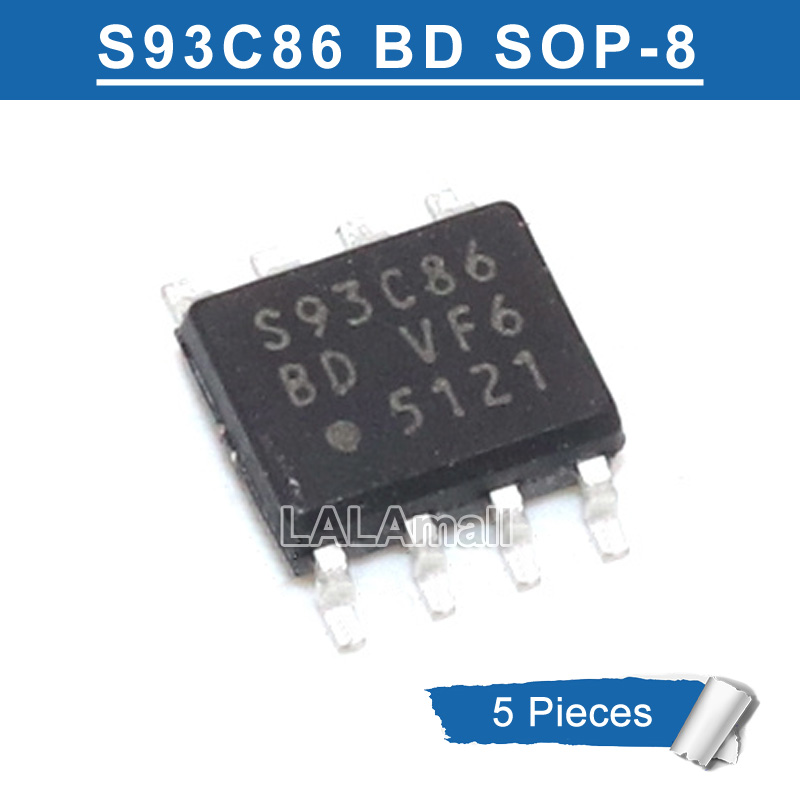 10x AT93C86 93C86 SOP-8 EEPROM IC Chips – 16Kbit 2MHz – New Unbranded