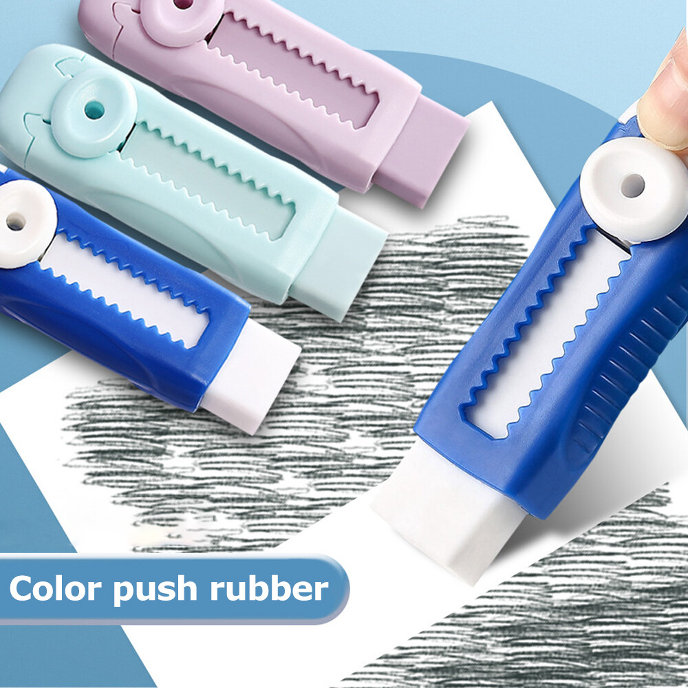 【Free Shipping】Creative Push-pull No Trace Eraser Retractable Art Painting Eraser Student Stationery