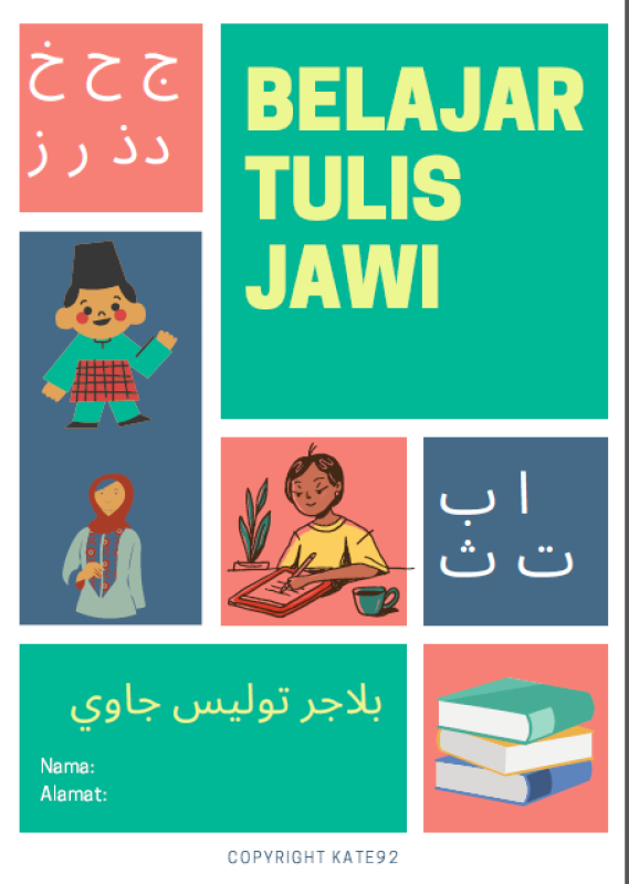EBOOK BELAJAR TULIS JAWI (PRINTABLE WORKSHEET) Malaysia