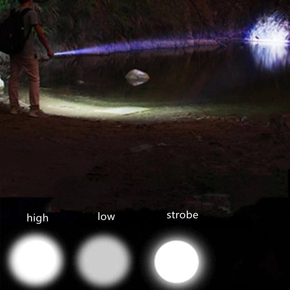 [Hot sale] original USB rechargeable powerful mini torch super bright mini torch powerful 3 modes zoomable flashlight for outdoor activities hiking camping H * unting