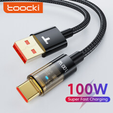 Toocki 6A Cáp sạc siêu nhanh 100W Dây sạc USB loại C Sạc nhanh 3.0 cho Huawei Samsung Xiaomi Oppo Vivo Sạc nhanh USB C Dây dữ liệu sạc nhanh
