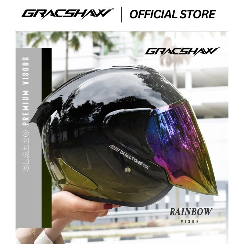 VISOR) Gracshaw Helmet Glazzo G919i Visor Dualtone Visor G919