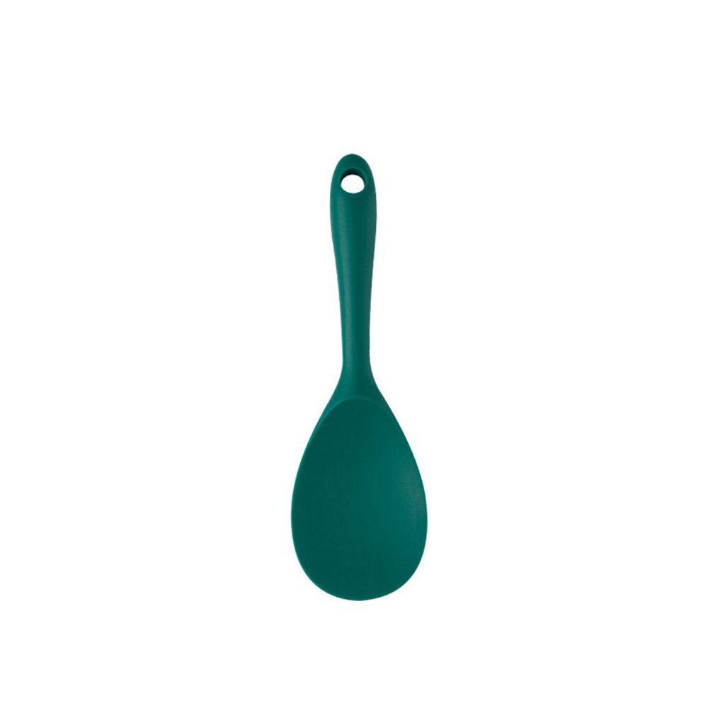OKDEALS01 Cookware Gadgets Heat Resistant Non-stick Silicone Scoop Soup Spoon Kitchen Utensils Spatula Cooking Tools