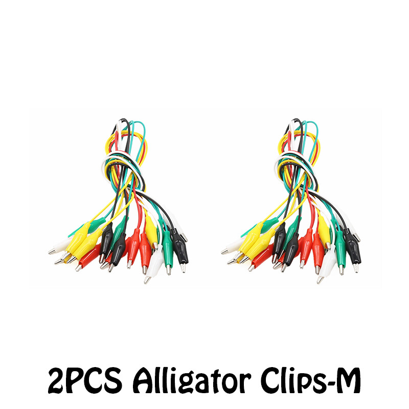 Alligator Clips Electrical DIY Test Leads Alligator Double-ended Crocodile Clips Roach Clip Test Jumper Wire