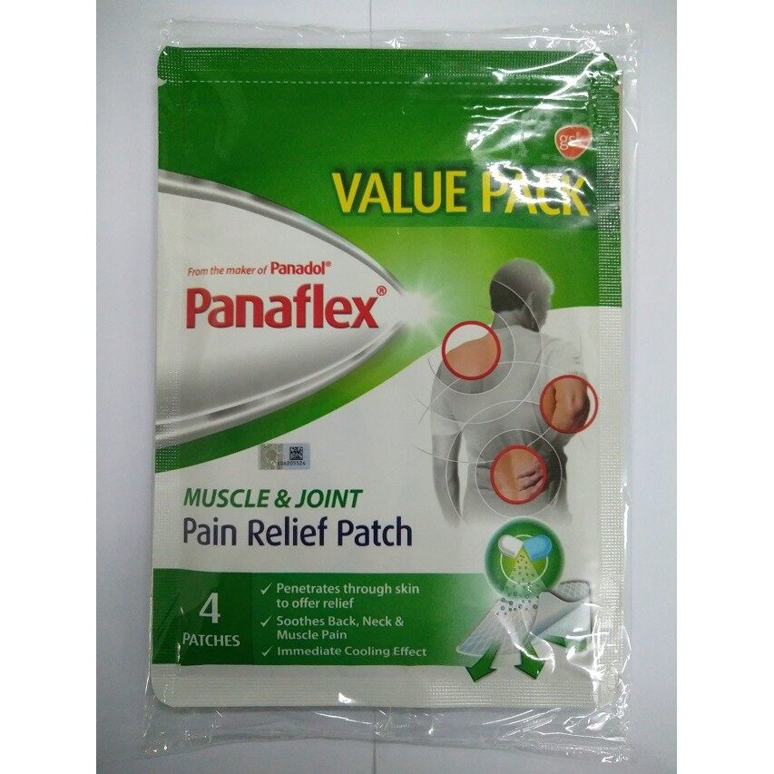 Panaflex Muscle Pain Relief Patch 4's (Ready Stock) Lazada