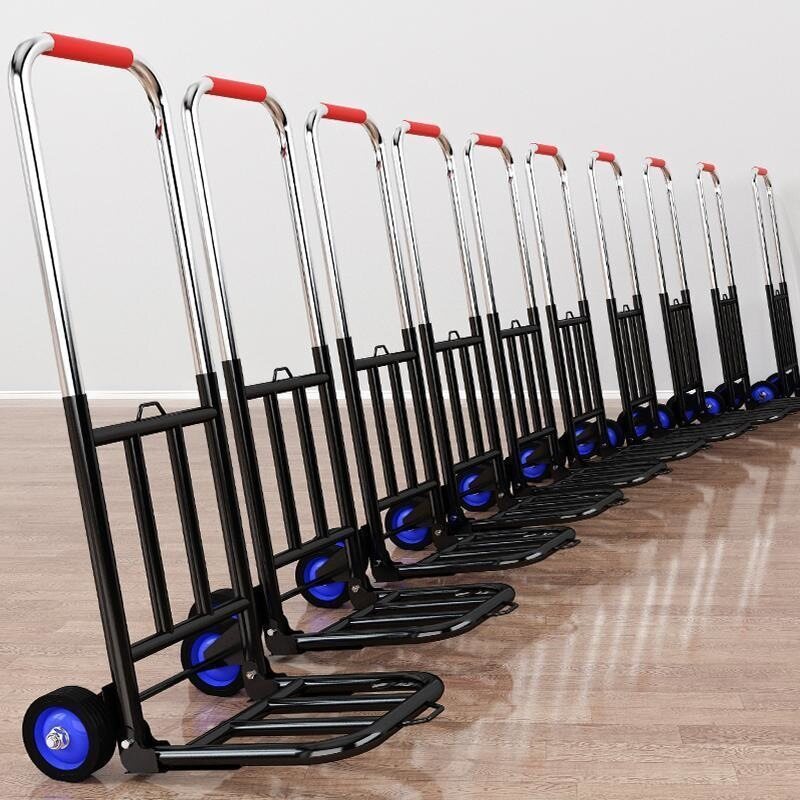 XMDS Hand pull, folding, portable luggage, shopping, grocery shopping, pulling goods, load king, small pull, small cart, home discount model practical