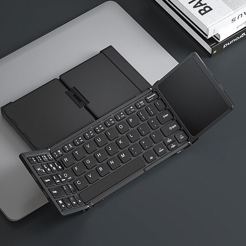 BOW HB318 Mini Bluetooth Keyboard With Touchpad For , Windows, PC, Tablet,Typec Charging Port,BT5.1