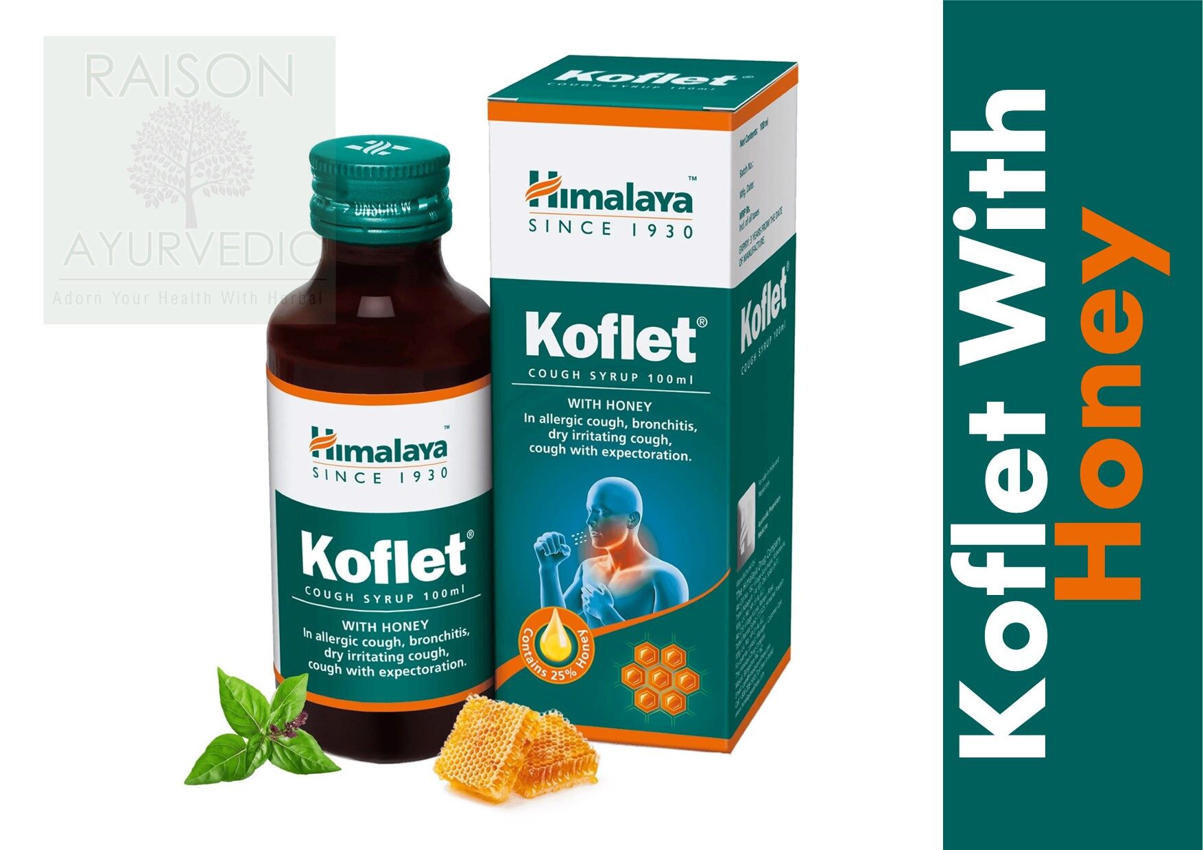 Himalaya Koflet Cough Syrup With Honey/Sugar Free 100ml Lazada