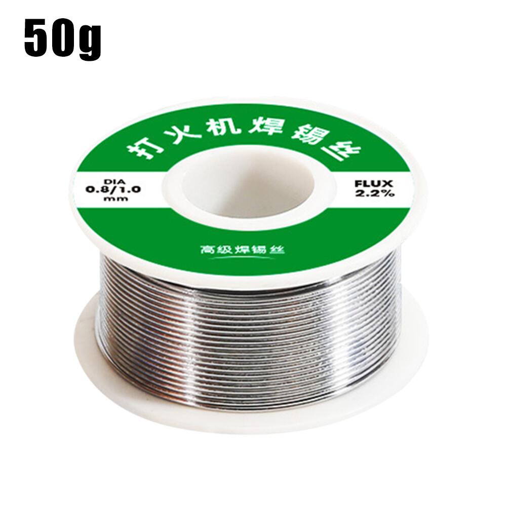 Diymore Disposable Lighter Solder Wire Stainless Steel Welding Tin Wires Copper-iron-nickel Battery Pole Piece Solder Wire Low Melt 20g 30g 50g 100g 0.8mm 1.0mm