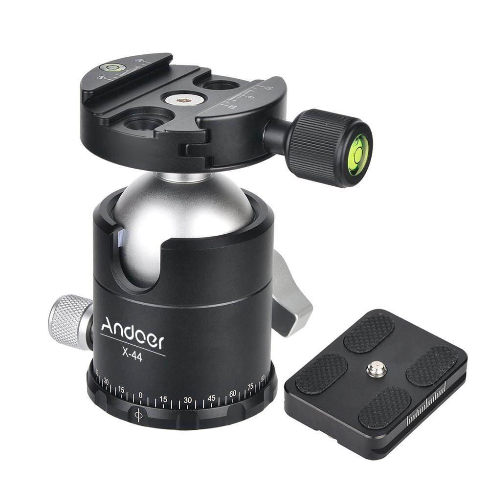 Andoer Camera Tripod Ball Head, Tripod Ballhead With 1/4 Quick Release Plate, Max.Load 17.64Lbs/8KG