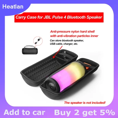 Portable Shockproof Dustproof Storage Carrying Hard Case Bag with Shoulder Strap Compatible with JBL Pulse 4 Bluetooth Speaker Accessories