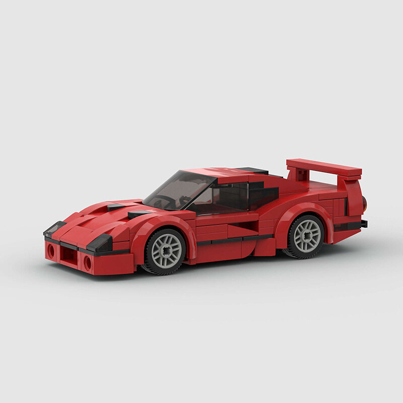 MOC Ferrari F40 Super Sports Cars Building Blocks Bricks Toys For