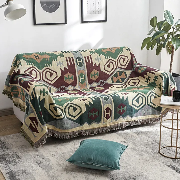 selimut penutup sofa polyester perjalanan rumah penutup geometris sederhana sebagai hadiah handuk sofa dapat dicuci cobertor selimut penutup penuh