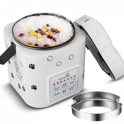 Mini Smart Control Multi-function Rice Cooker 1.2L (White)