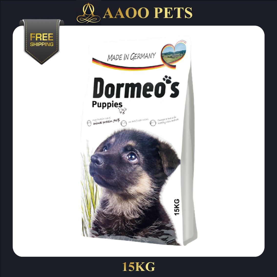 AAOO Pets Dormeo s Dog Dry Food 15KG Lamb Fish Puppies Dormeos Dog Food Pet Food Dog Dry Food Makanan Anjing Dog Food Dry Food Makanan Anjing Kering Dry Food Lazada