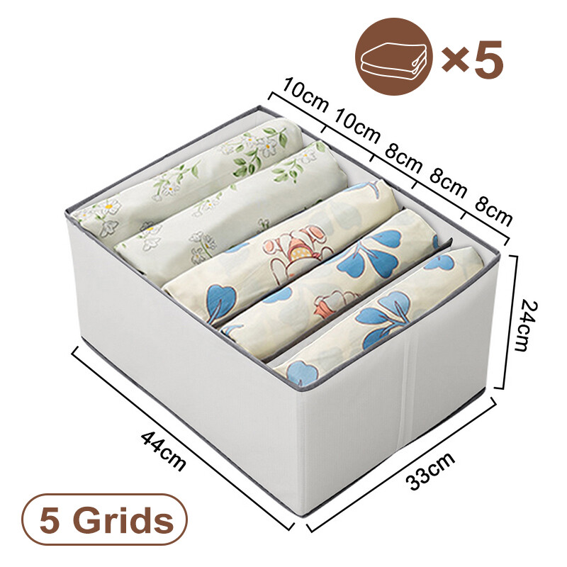 Loozykit Underwear Storage Organizer For Socks Jeans Separated Underwear Storage Box Bra Organizer Drawer Organizer