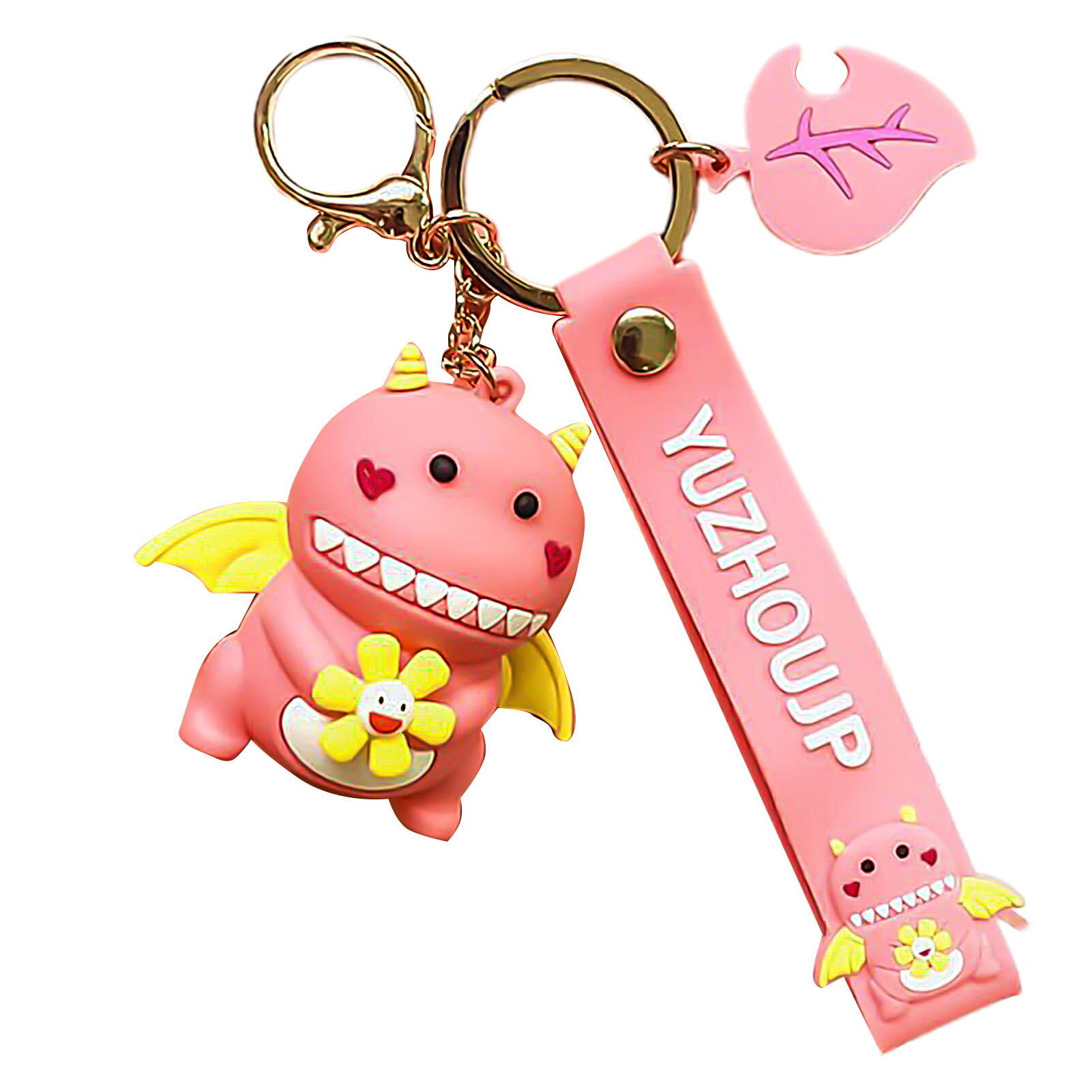Talent Star Cute Cartoon Dinosaur Design Car Bag Decoration Pendant Gift Key Holder Keychain