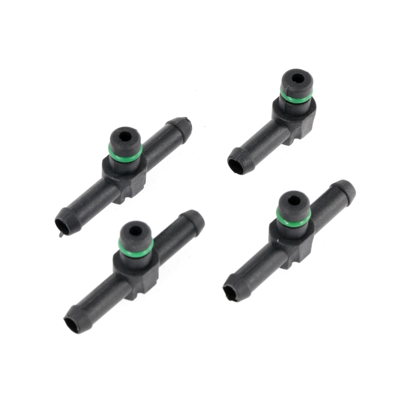 4 cái phun dầu điện tử kim phun diesel 3 cái t + 1 cái L mảnh Đầu nối ống trở lại Đầu nối ống cho Denso