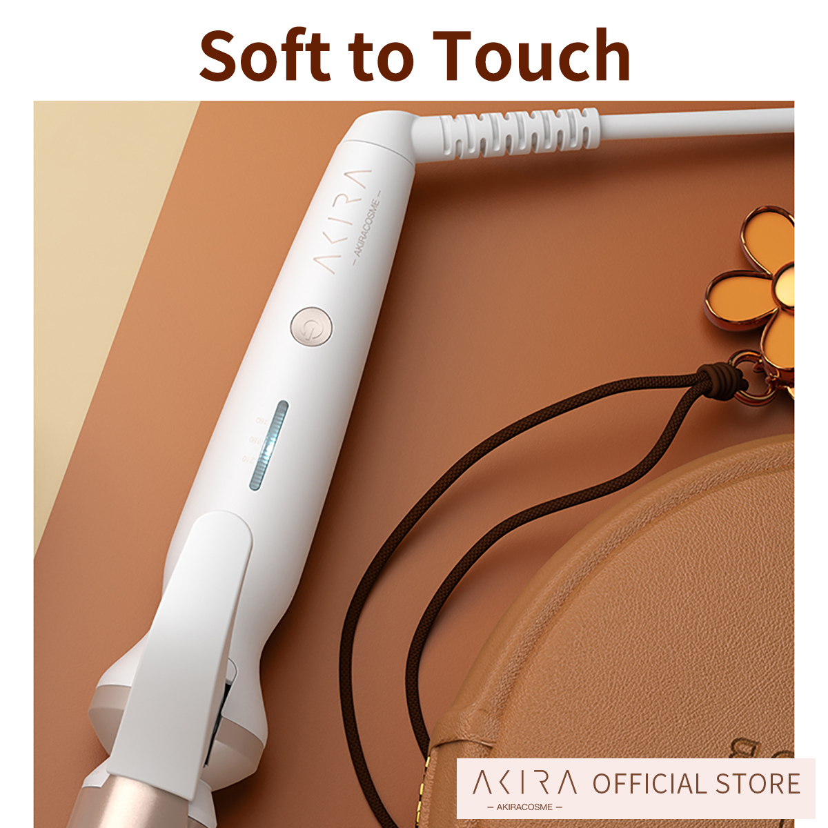 Japan AKIRA 25mm Professional Negative Ions Hair Curler Curling Wand Tapered Ceramic Tourmaline Barrel for Long Hair Beach Wave Curling Irons Dual Voltage Instant Heat for Women Gifts