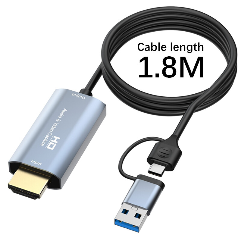 Video capture card 4k hdmi to usb c game capture card, full hd 1080p capture card, hdmi usb 3.0 video capture live streaming online teaching