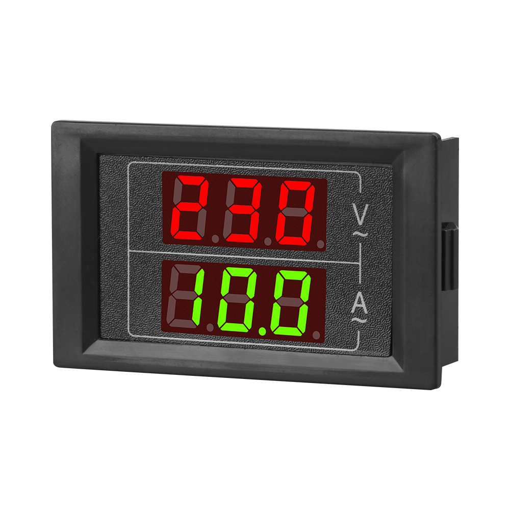 Aideepen Đồng hồ đo vôn Ampe AC 500V 100A Vôn kế kỹ thuật số bảng Ampe kế 2 Điện áp dây amperage Máy Đo Máy kiểm tra với máy biến dòng