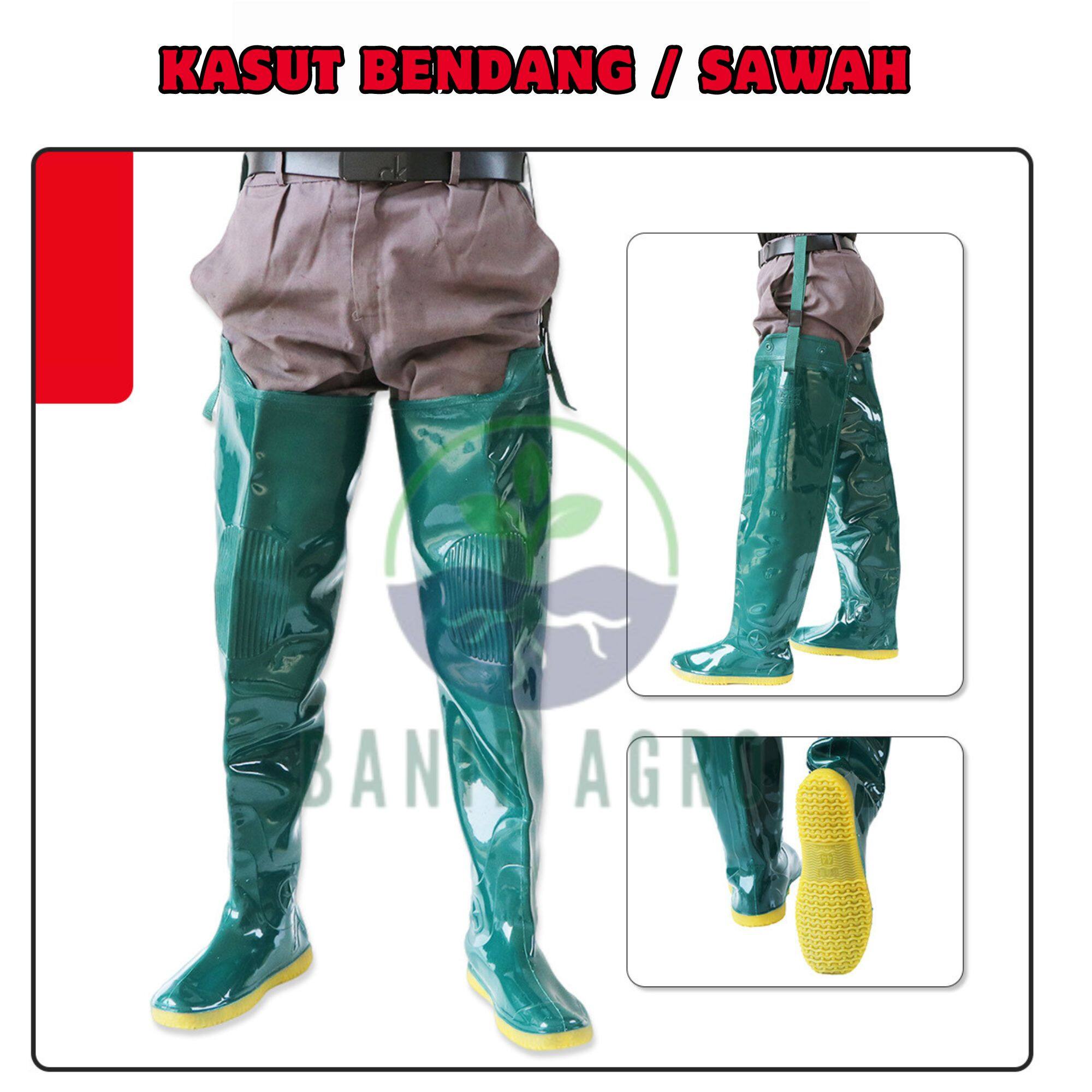 Kasut Panjang Sawah Padi/Bendang tinggi/Pancing/Fishing Farming boots ...