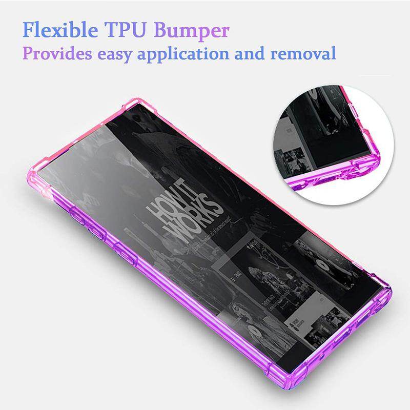 Ốp bảo vệ chất liệu TPU thiết kế màu sáng tối bốn góc chống sốc cho Samsung Galaxy Note 10 Plus
