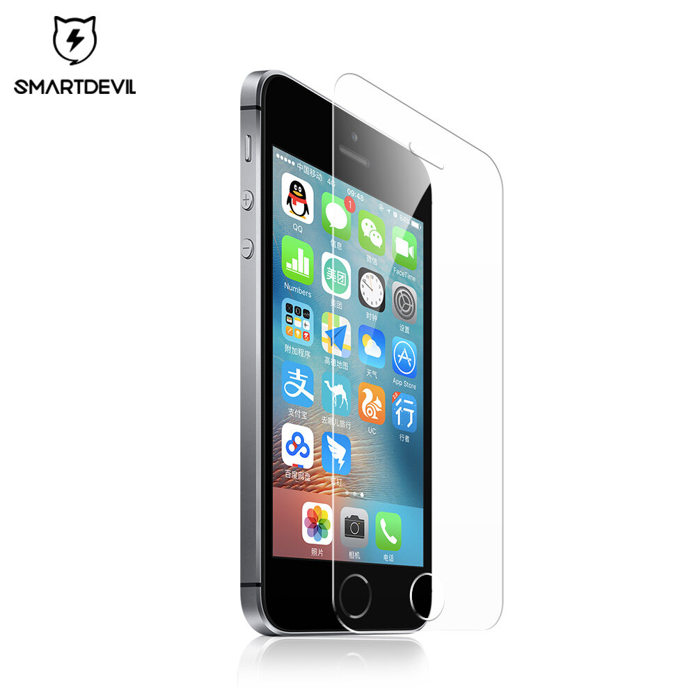 Miếng Dán Bảo Vệ Màn Hình Kính Cường Lực SmartDevil, Dành Cho Iphone 5 5s Iphone Màng Nano Chống Ánh Sáng Xanh Chống Vân Tay Mạ Phủ Sóng Không Toàn Bộ 5se