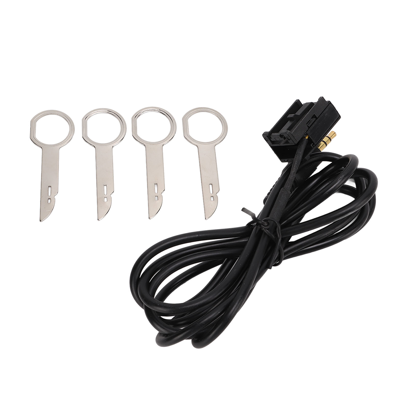 3.5mm Audio Input Aux Cable Adapter with 4 Removal Tools Replacement for Ford Fiesta Mondeo Focus MK2 Transit Fusion