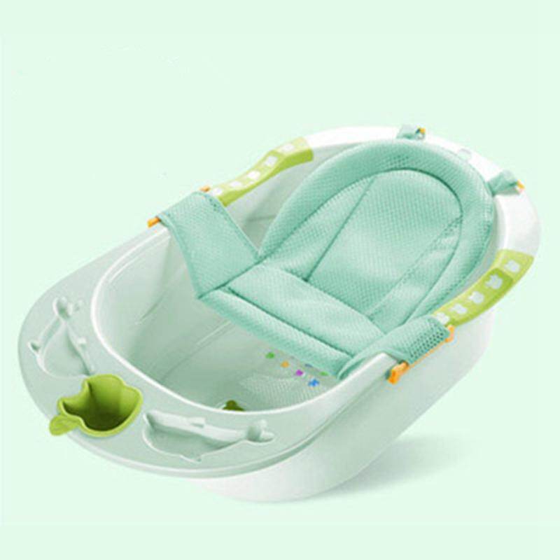 green baby bath seat