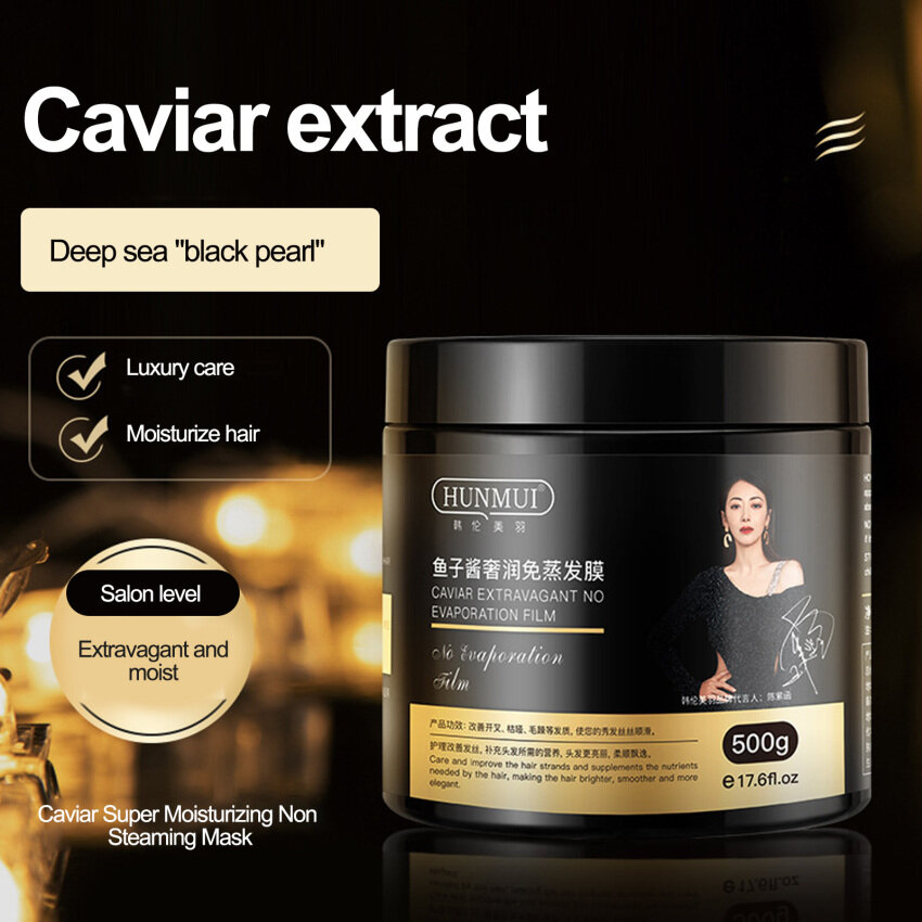 Caviar Hair M-ask Nourishing and Repairing Hair Silk M-ask Softening and Persistent Fragrant Hair Conditioner Baked Cream
