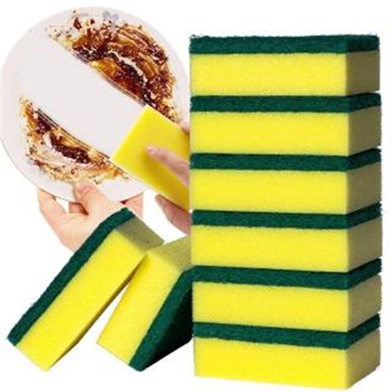 Miếng mút rửa chén dĩa khử trùng nano làm sạch thần kỳ hai lớp sử dụng trong nhà bếp-INTL
