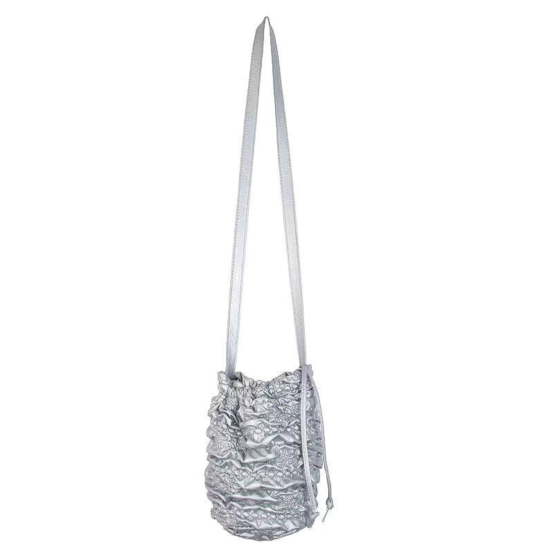 C&K Korean version of fashion crossbody bag gray bright crossbody bag