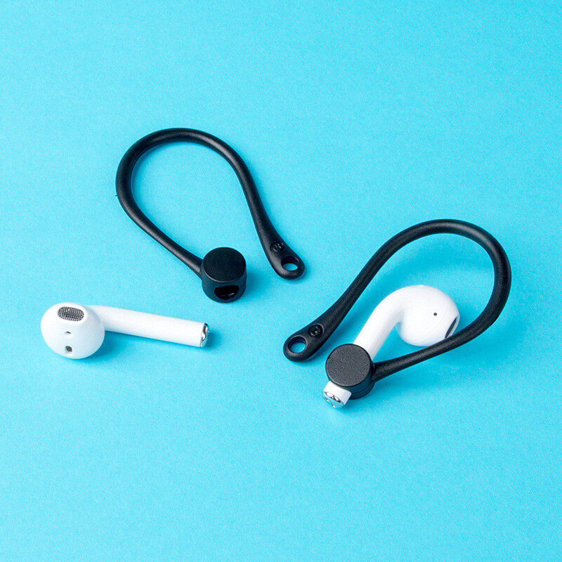[SmartHere] Móc Tai Nghe Bluetooth Không Dây Chống Rơi Móc Tai Nghe Móc Giữ Tai Cho AirPods 1 2 Móc Silicon Để Chạy Bộ Đạp Xe